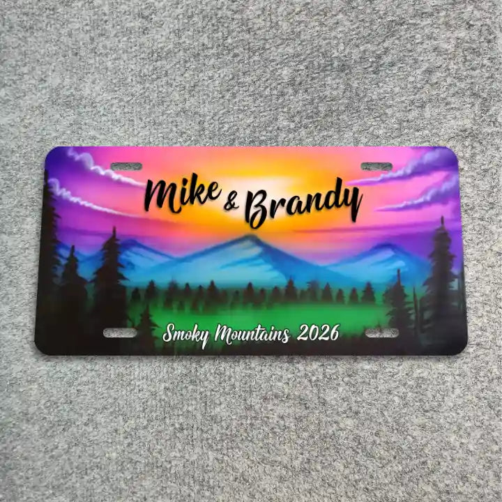Mountain Scene License Plate CLP_181