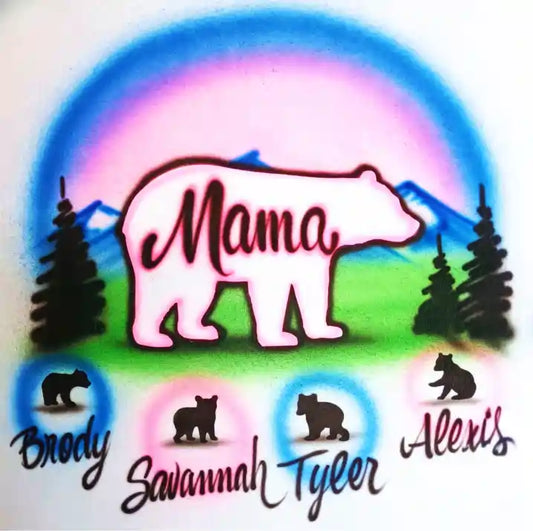 Mama Bear and cubs T-shirt ABT_221