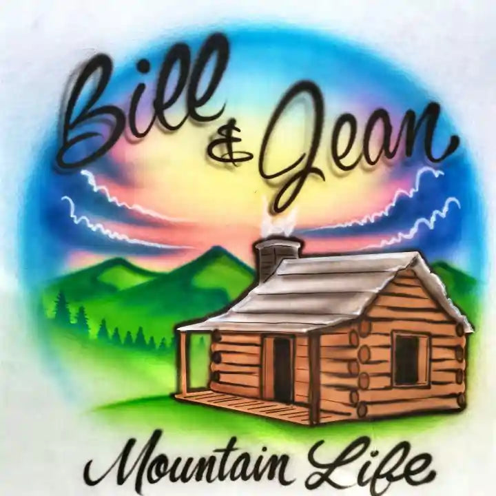 Cabin Mountain scene T-shirt ABT_95
