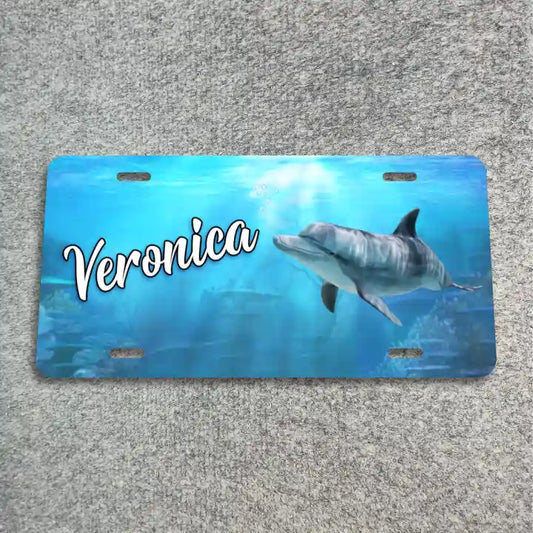Dolphin Design License Plate CLP_145