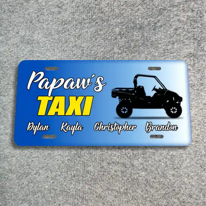 Papaw's Taxi License Plate CLP_296